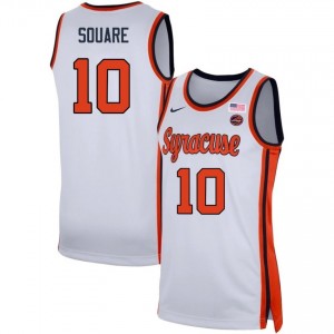 Men Ibrahim Souare White Cuse #10 High School Jerseys 752790-767