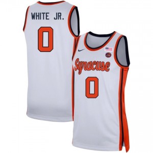 Men Sadiq White Jr. White Syracuse #0 2025-26 Jersey 389660-695