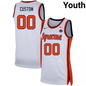 Youth Custom White Syracuse University #00 2025 Jerseys 872273-950
