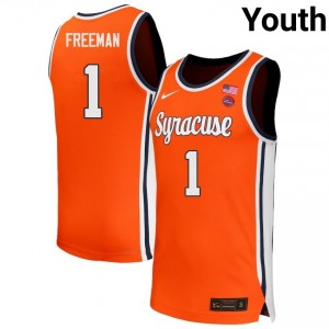 Youth Donnie Freeman Orange Syracuse Orange #1 Official Jerseys 858297-650