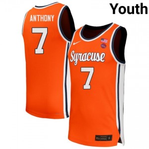 Youth Kiyan Anthony Orange Syracuse #7 Replica Jersey 176632-820