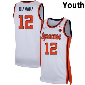 Youth Tiefing Diawara White Cuse #12 Game Jersey 457351-518